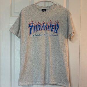 Thrasher Light Gray Tee Mens Sz Medium